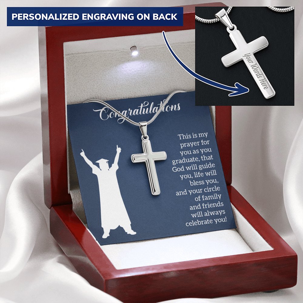 Graduation - This Is My Prayer - Personalized Cross Necklace - Celeste Jewel