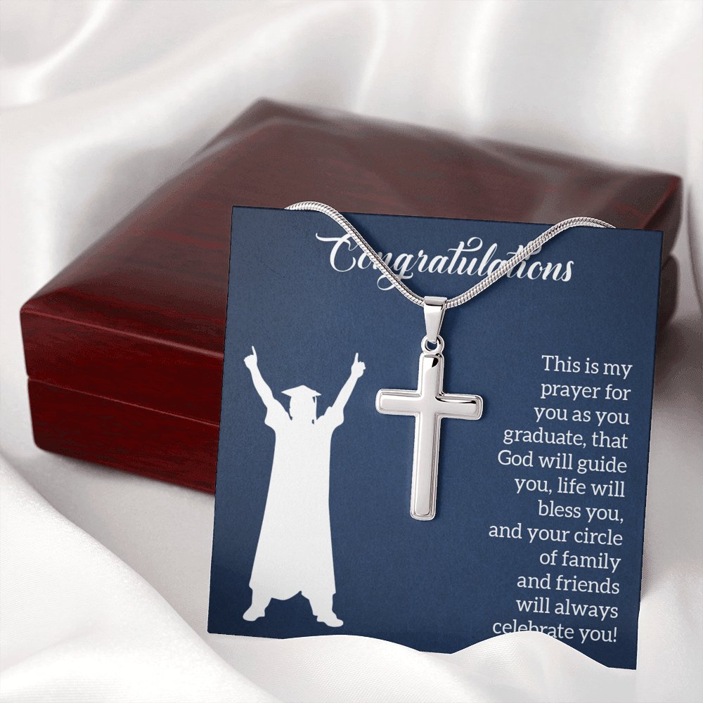Graduation - This Is My Prayer - Personalized Cross Necklace - Celeste Jewel