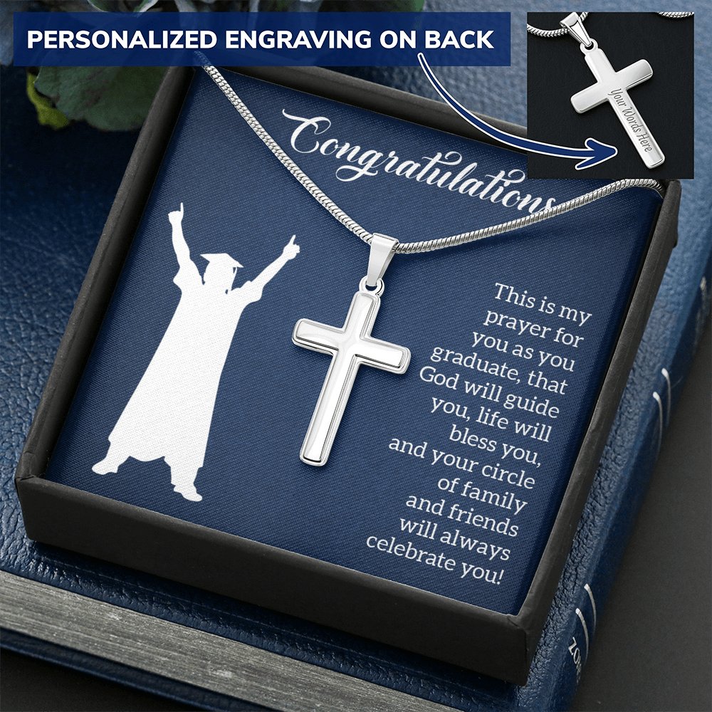 Graduation - This Is My Prayer - Personalized Cross Necklace - Celeste Jewel