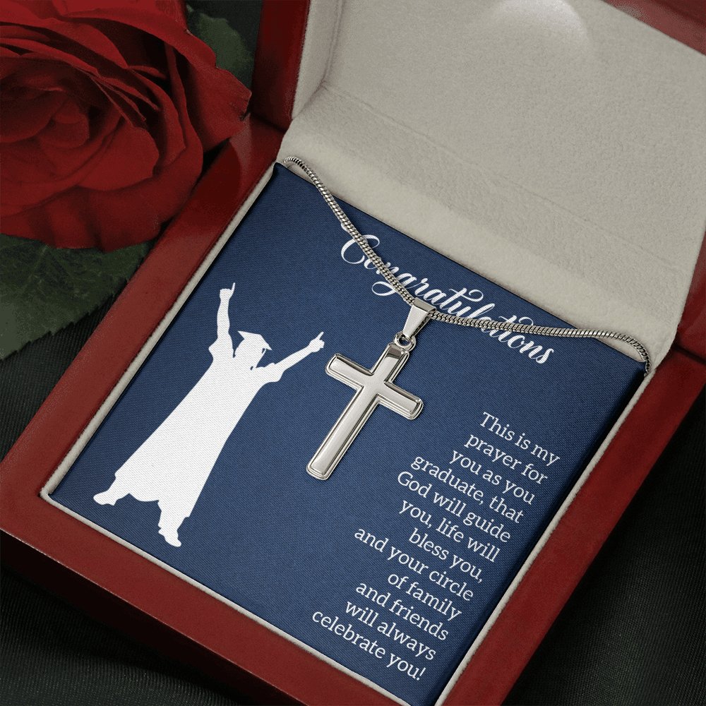 Graduation - This Is My Prayer - Personalized Cross Necklace - Celeste Jewel
