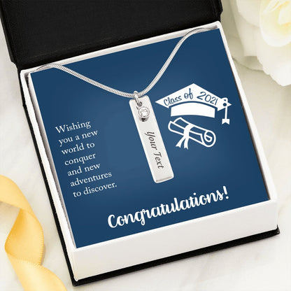 Graduation - Wishing You A New World - Birthstone Necklace - Celeste Jewel