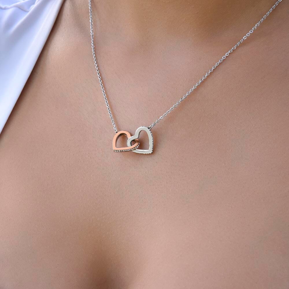 Guarded By Our Mother - Interlocking Hearts Necklace - Celeste Jewel