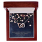 Guarded By Our Mother - Interlocking Hearts Necklace - Celeste Jewel