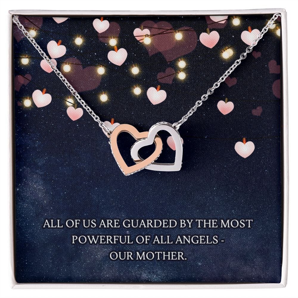 Guarded By Our Mother - Interlocking Hearts Necklace - Celeste Jewel