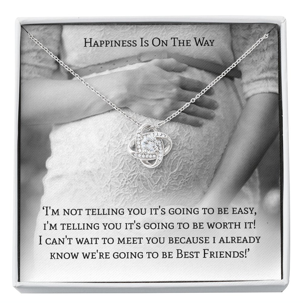 Happiness Is On The Way - Love Knot Necklace - Celeste Jewel