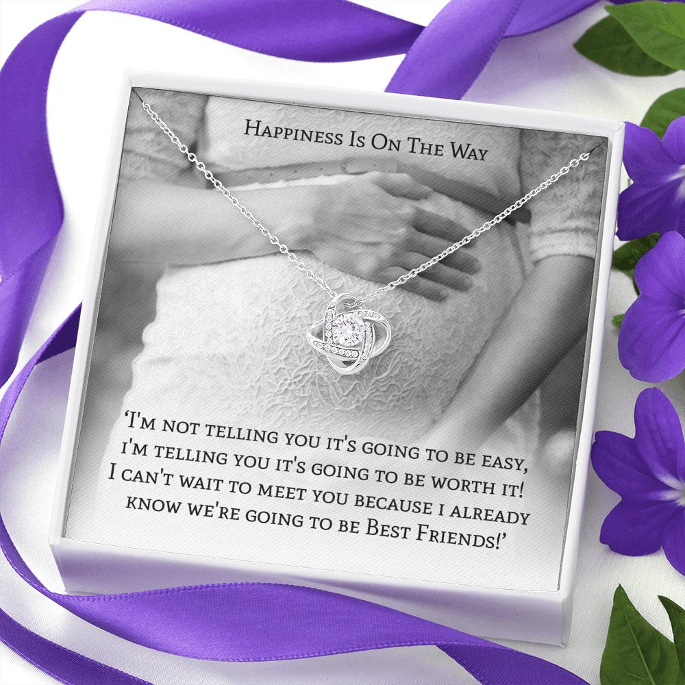 Happiness Is On The Way - Love Knot Necklace - Celeste Jewel