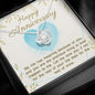 Happy Anniversary Gift - Life Has Meaning - Love Knot Necklace - Celeste Jewel