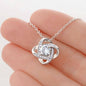 Happy Anniversary - Lifetime And Beyond - Love Knot Necklace - Celeste Jewel