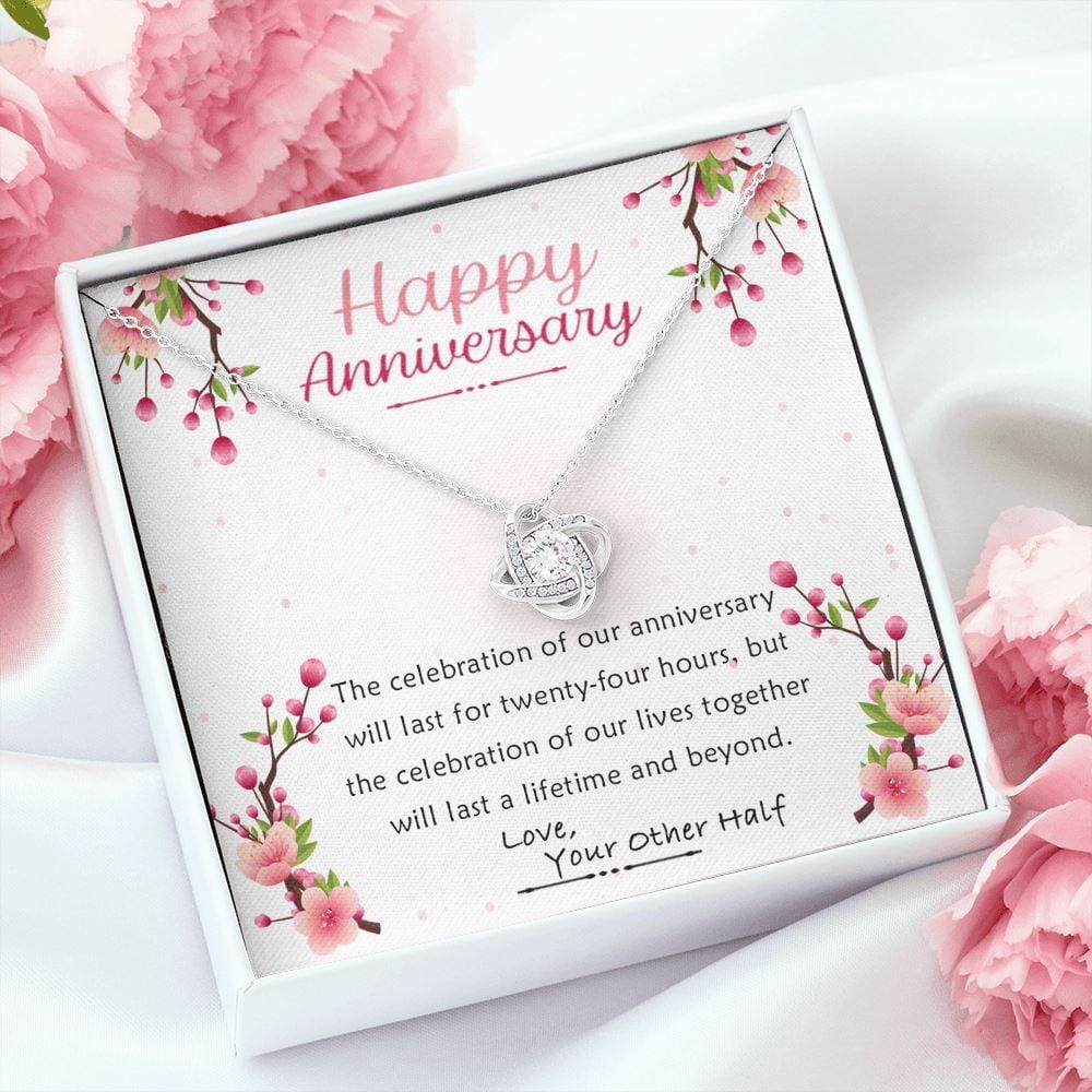 Happy Anniversary - Lifetime And Beyond - Love Knot Necklace - Celeste Jewel