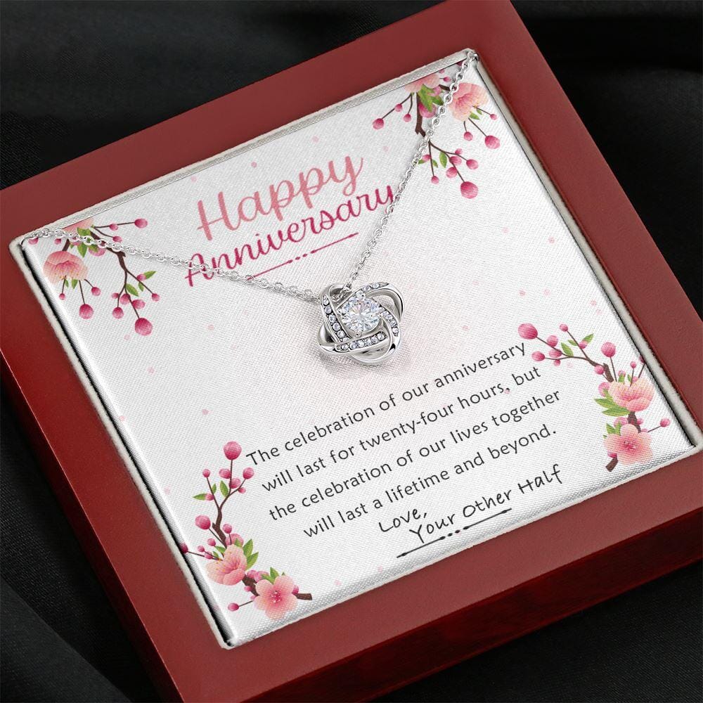 Happy Anniversary - Lifetime And Beyond - Love Knot Necklace - Celeste Jewel