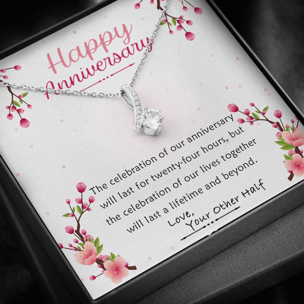 Happy Anniversary - Lifetime And Beyond - Sparkling Radiance Necklace - Celeste Jewel