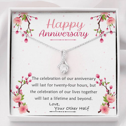 Happy Anniversary - Lifetime And Beyond - Sparkling Radiance Necklace - Celeste Jewel