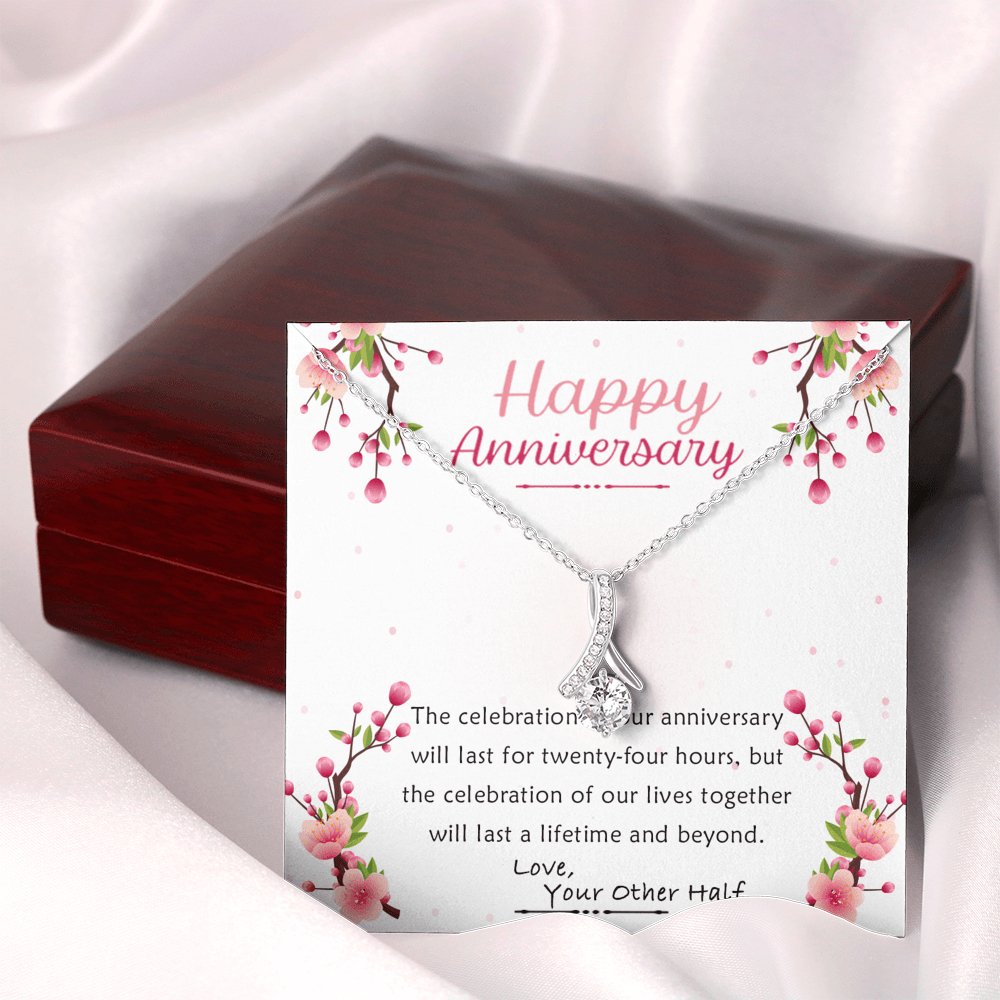 Happy Anniversary - Lifetime And Beyond - Sparkling Radiance Necklace - Celeste Jewel