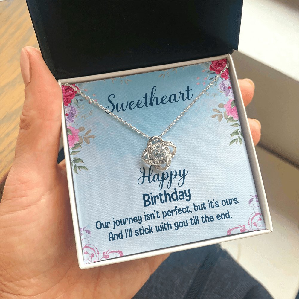 Happy Birthday Gift For Sweetheart - Love Knot Necklace - Celeste Jewel