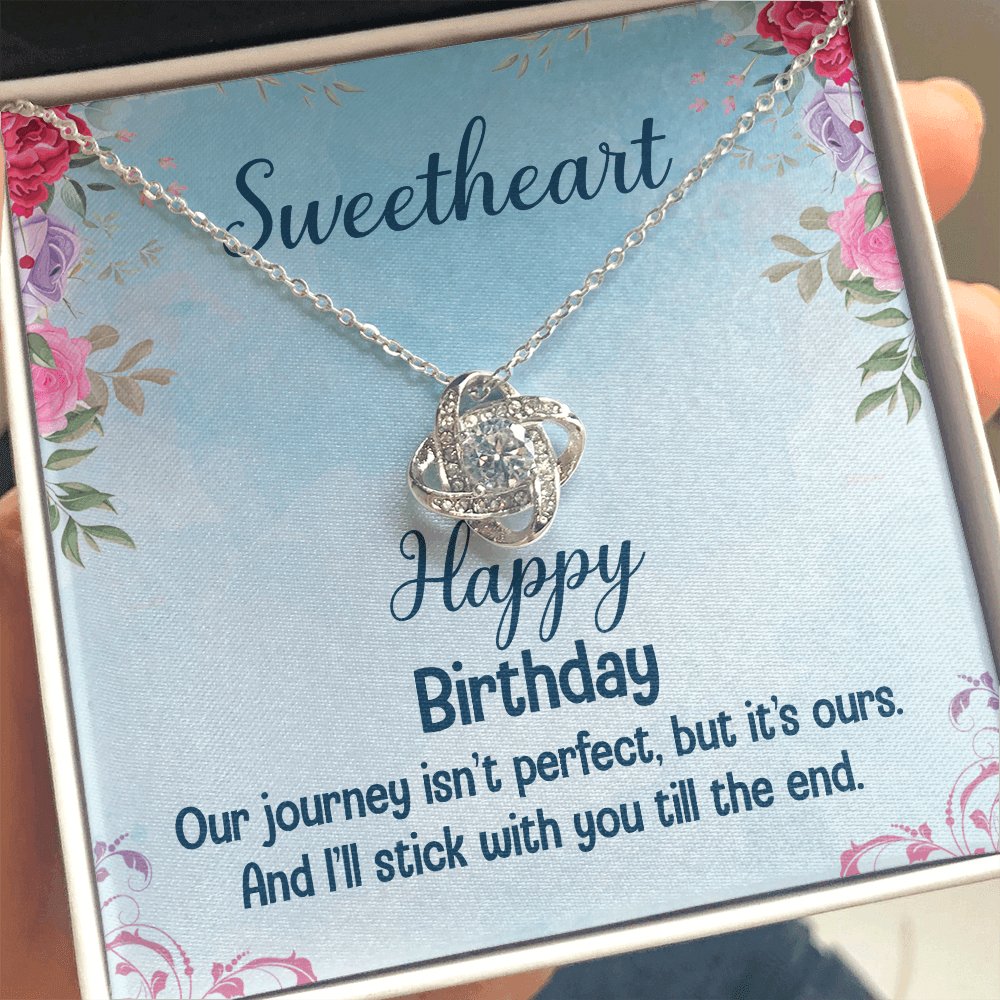 Happy Birthday Gift For Sweetheart - Love Knot Necklace - Celeste Jewel