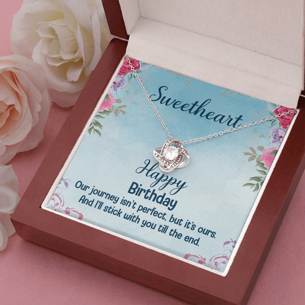 Happy Birthday Gift For Sweetheart - Love Knot Necklace - Celeste Jewel
