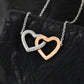 Happy Birthday - Glitters & Champagne - Interlocking Hearts Necklace - Celeste Jewel