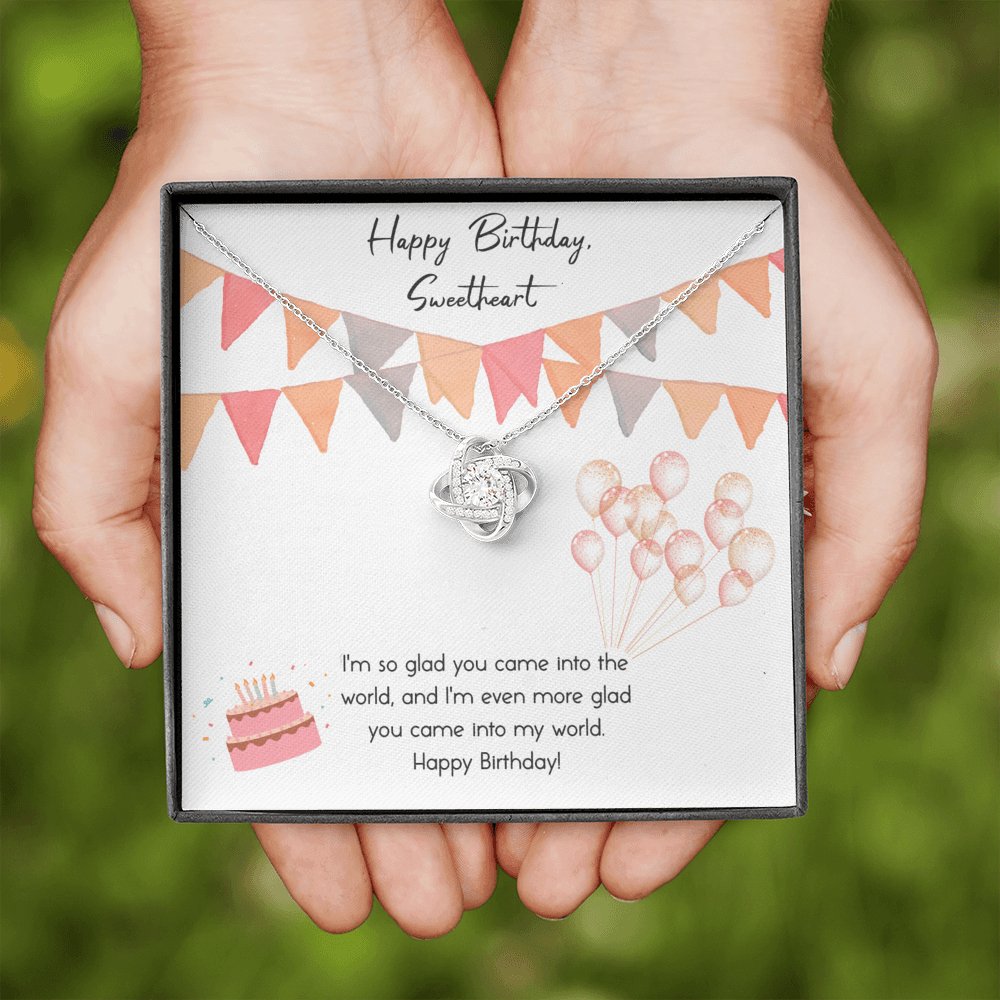 Happy Birthday - Into My World - Love Knot Necklace - Celeste Jewel