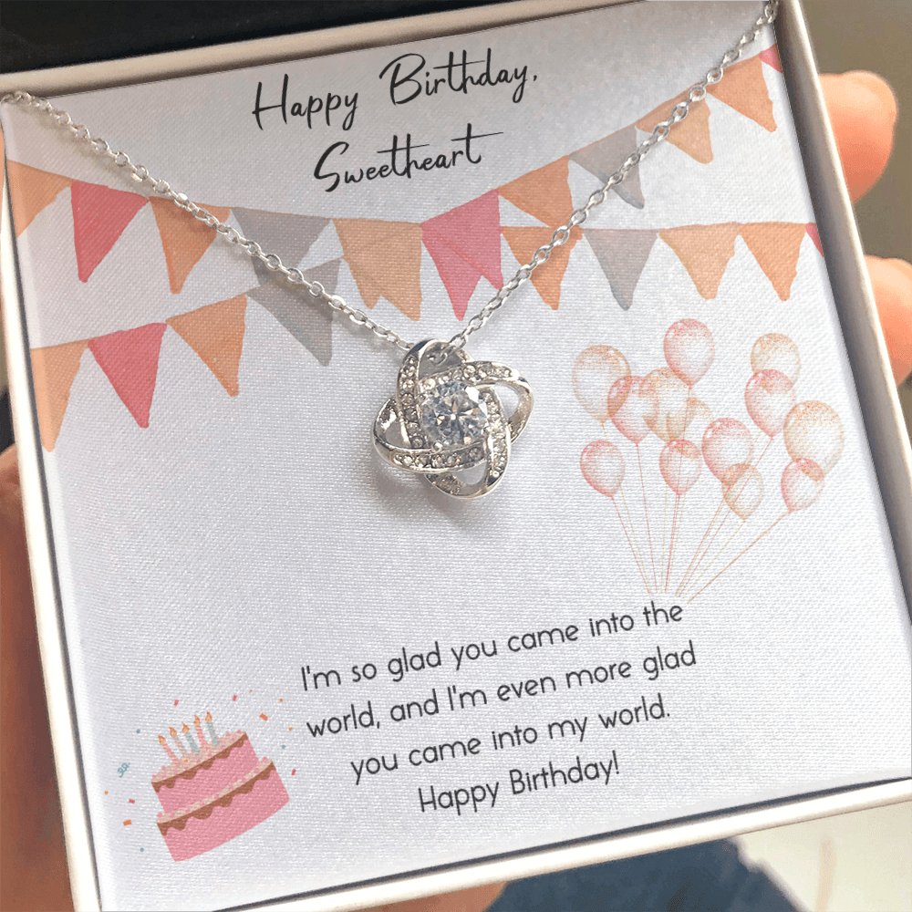 Happy Birthday - Into My World - Love Knot Necklace - Celeste Jewel