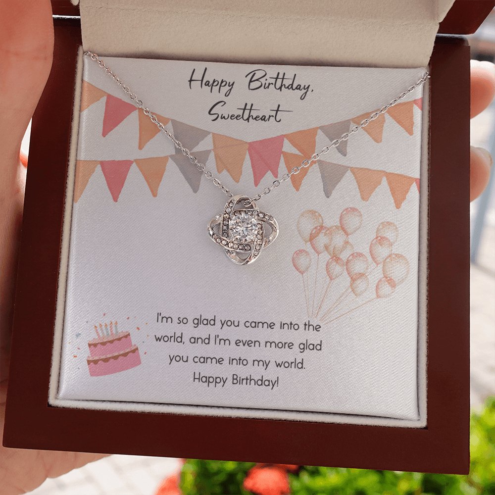 Happy Birthday - Into My World - Love Knot Necklace - Celeste Jewel