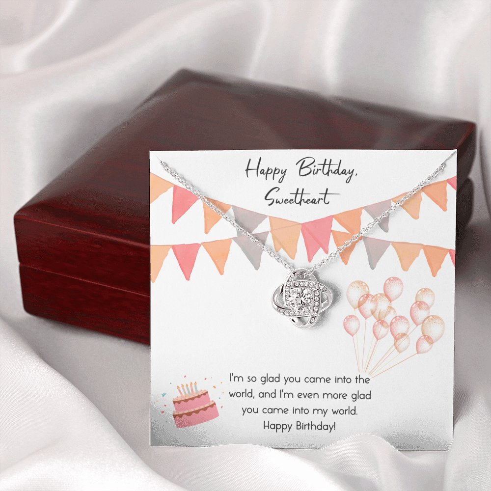 Happy Birthday - Into My World - Love Knot Necklace - Celeste Jewel