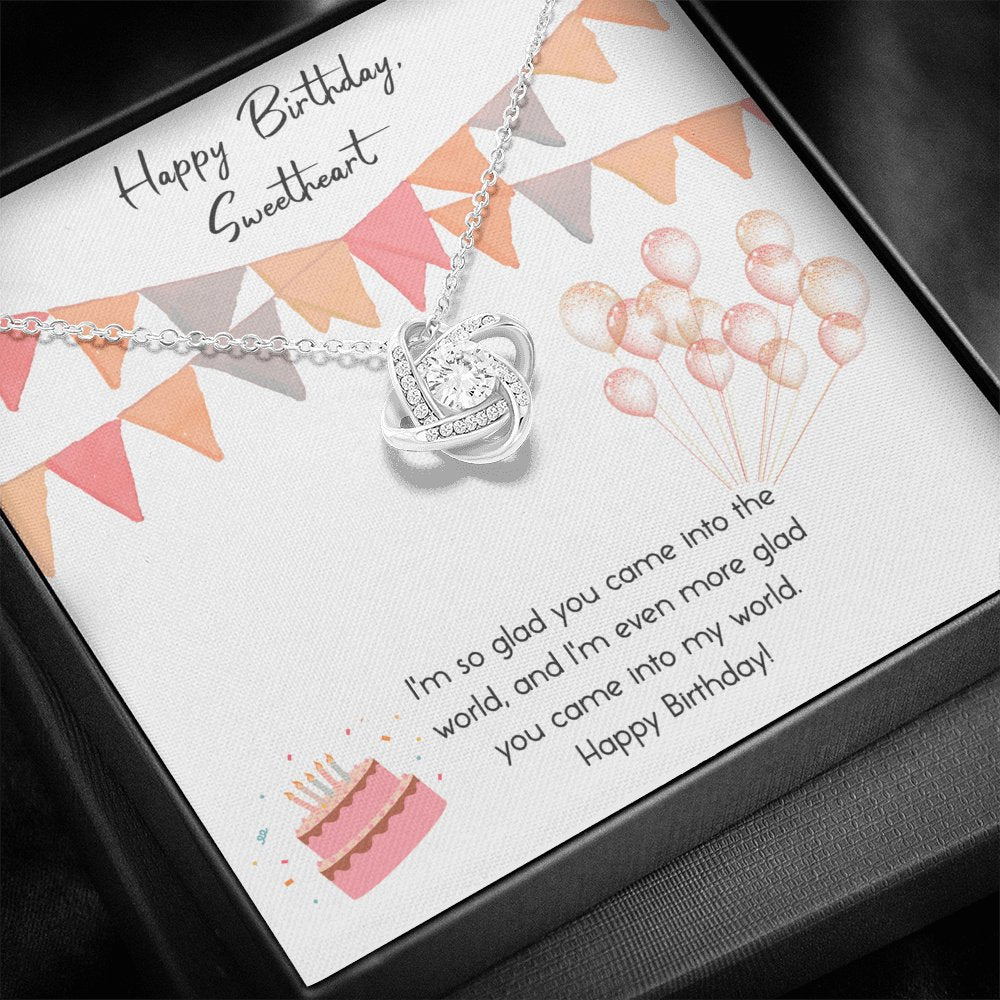 Happy Birthday - Into My World - Love Knot Necklace - Celeste Jewel