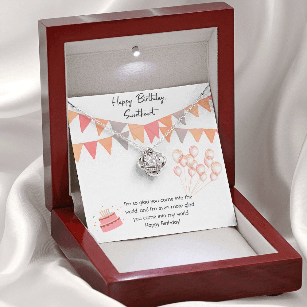 Happy Birthday - Into My World - Love Knot Necklace - Celeste Jewel