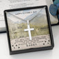 Happy Father's Day Gift For Dad - Wife To Husband - Personalized Cross Necklace - Celeste Jewel