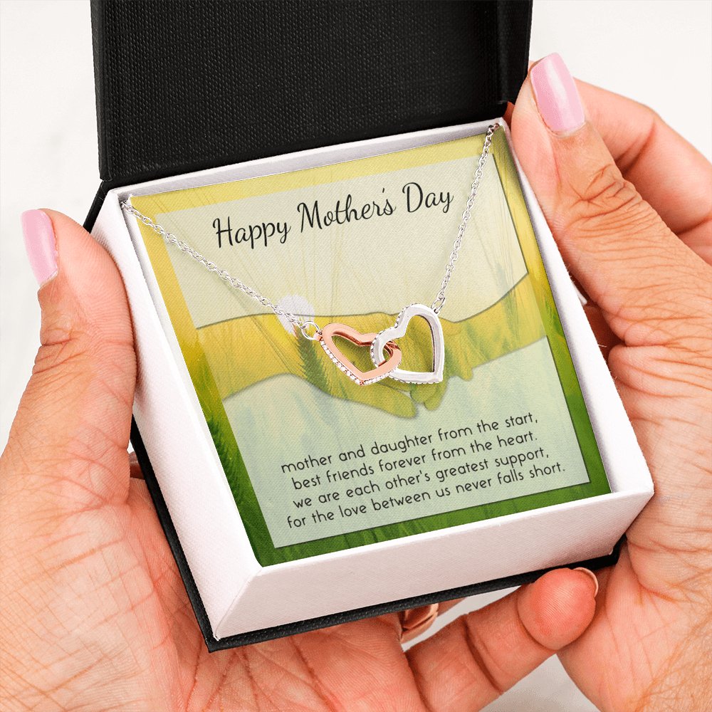 Happy Mother's Day - From The Start - Interlocking Hearts - Celeste Jewel
