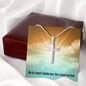 He Is Risen - Personalized Cross Necklace - Celeste Jewel