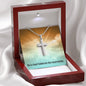 He Is Risen - Personalized Cross Necklace - Celeste Jewel