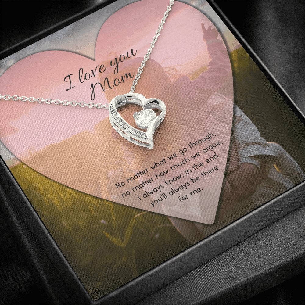 I Love You Mom - No Matter What - Eternal Love Necklace - Celeste Jewel