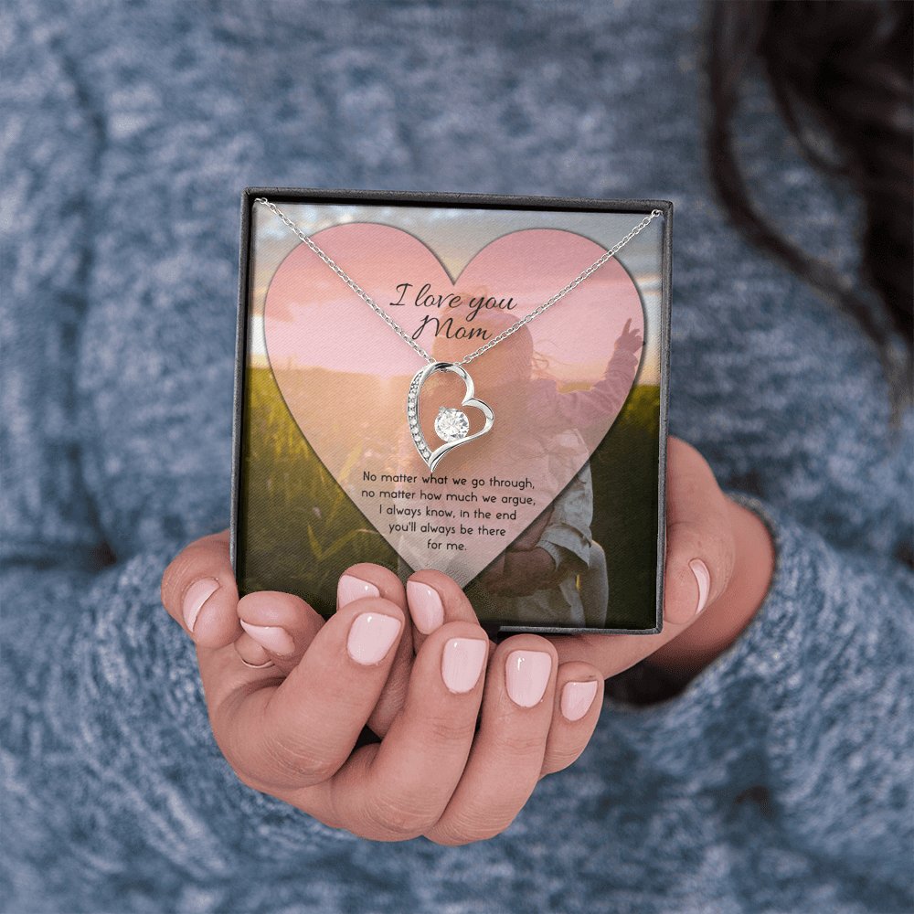 I Love You Mom - No Matter What - Eternal Love Necklace - Celeste Jewel