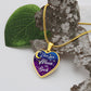 I Love You To The Moon And Back - Luxury Graphic Heart Necklace - Celeste Jewel
