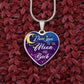 I Love You To The Moon And Back - Luxury Graphic Heart Necklace - Celeste Jewel