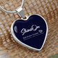 Luxury Graphic Heart Necklace - Celeste Jewel