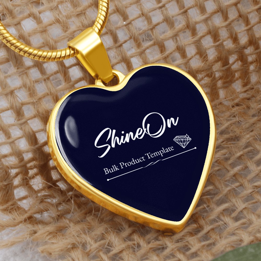 Luxury Graphic Heart Necklace - Celeste Jewel