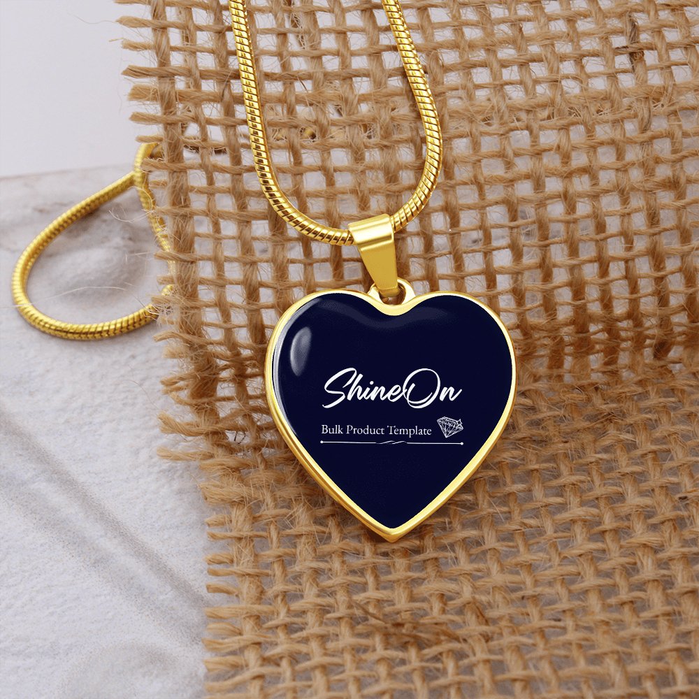 Luxury Graphic Heart Necklace - Celeste Jewel