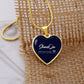 Luxury Graphic Heart Necklace - Celeste Jewel