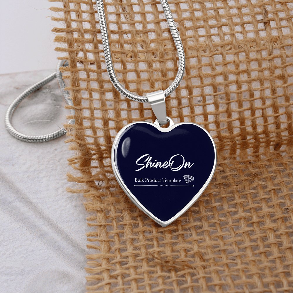 Luxury Graphic Heart Necklace - Celeste Jewel