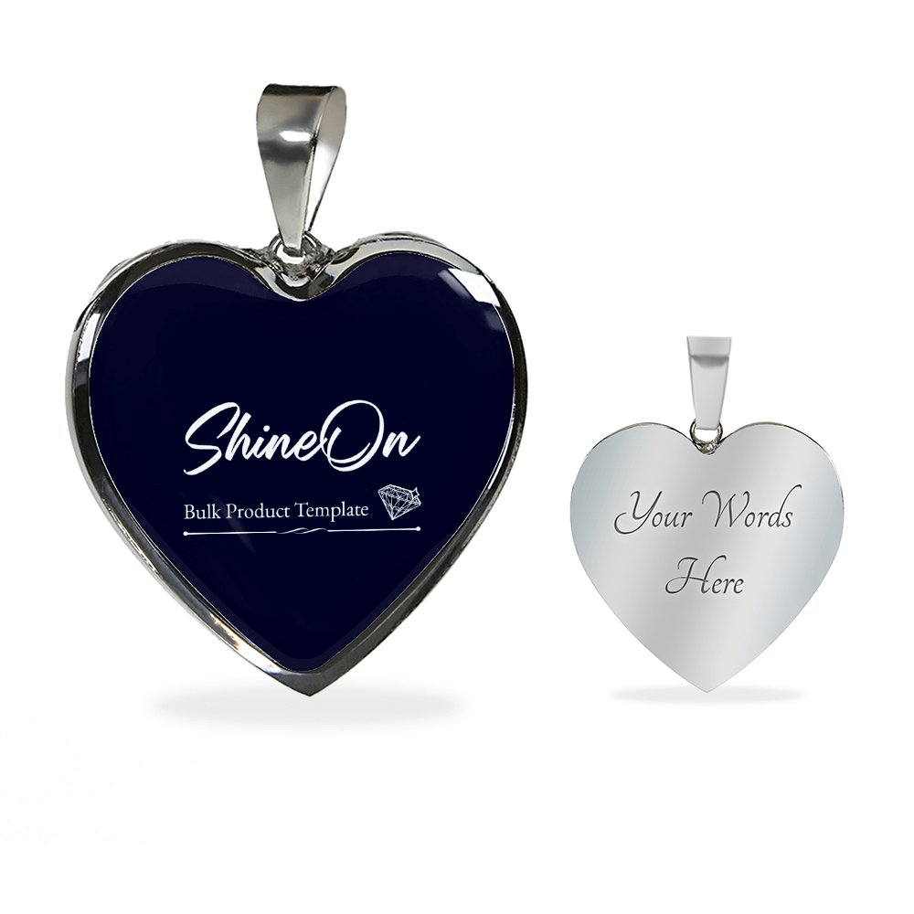 Luxury Graphic Heart Necklace - Celeste Jewel