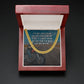 Meaningful Gift - It's Not About Being Better (Motorcycle) - Cuban Link Chain Necklace - Celeste Jewel
