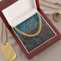 Meaningful Gift - It's Not About Being Better (Motorcycle) - Cuban Link Chain Necklace - Celeste Jewel