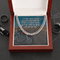 Meaningful Gift - It's Not About Being Better (Motorcycle) - Cuban Link Chain Necklace - Celeste Jewel