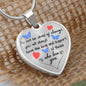 Meaningful Gift - Love And Support - Luxury Graphic Heart Necklace - Celeste Jewel