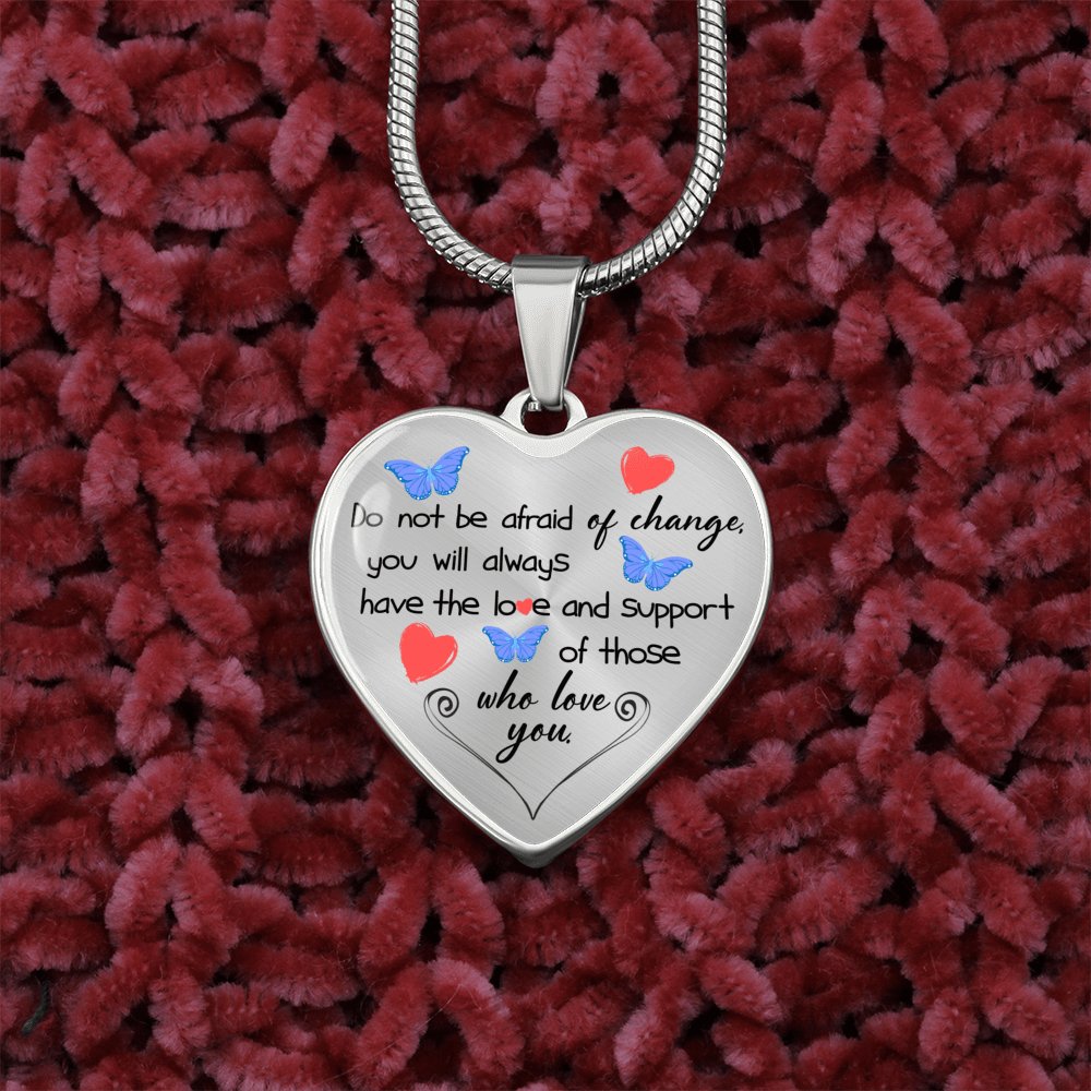 Meaningful Gift - Love And Support - Luxury Graphic Heart Necklace - Celeste Jewel