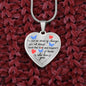 Meaningful Gift - Love And Support - Luxury Graphic Heart Necklace - Celeste Jewel