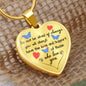 Meaningful Gift - Love And Support - Luxury Graphic Heart Necklace - Celeste Jewel