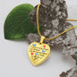 Meaningful Gift - Love And Support - Luxury Graphic Heart Necklace - Celeste Jewel