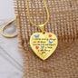 Meaningful Gift - Love And Support - Luxury Graphic Heart Necklace - Celeste Jewel